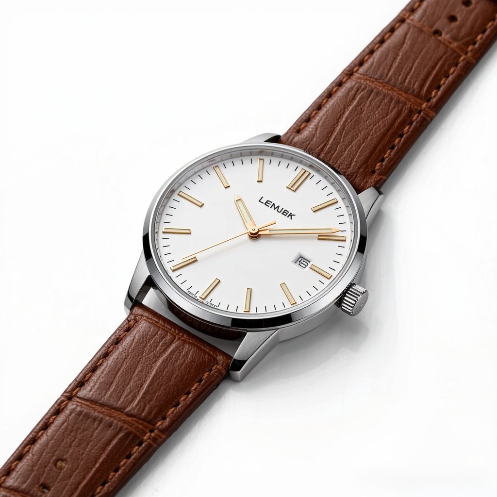 Classic Leather Analog Watch