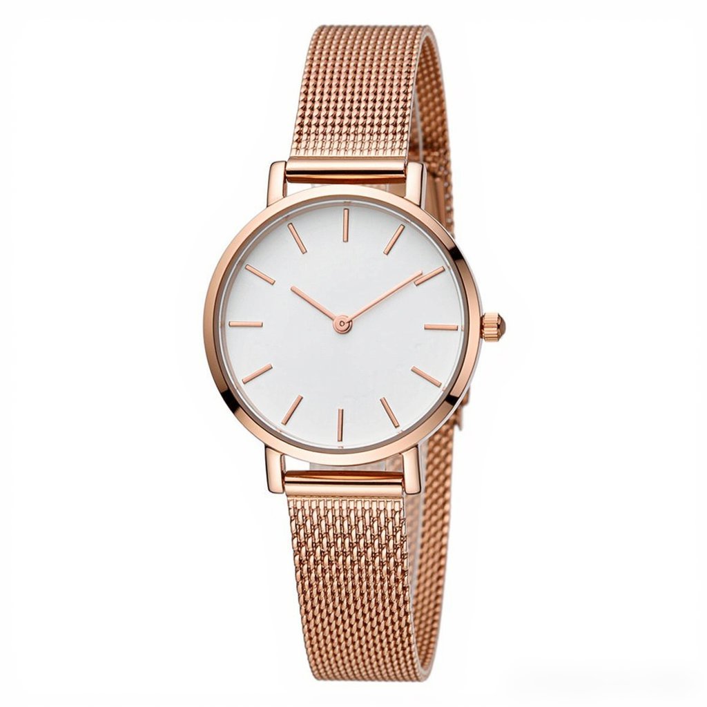 Rose Gold Mesh Watch